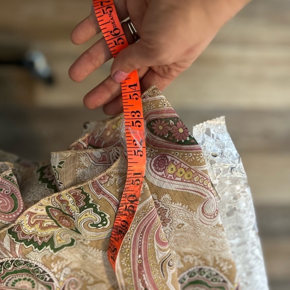 NWT Rose Velvet Large Paisley Print Maxi Dress Front & Back Cutouts - Picture 13 of 15